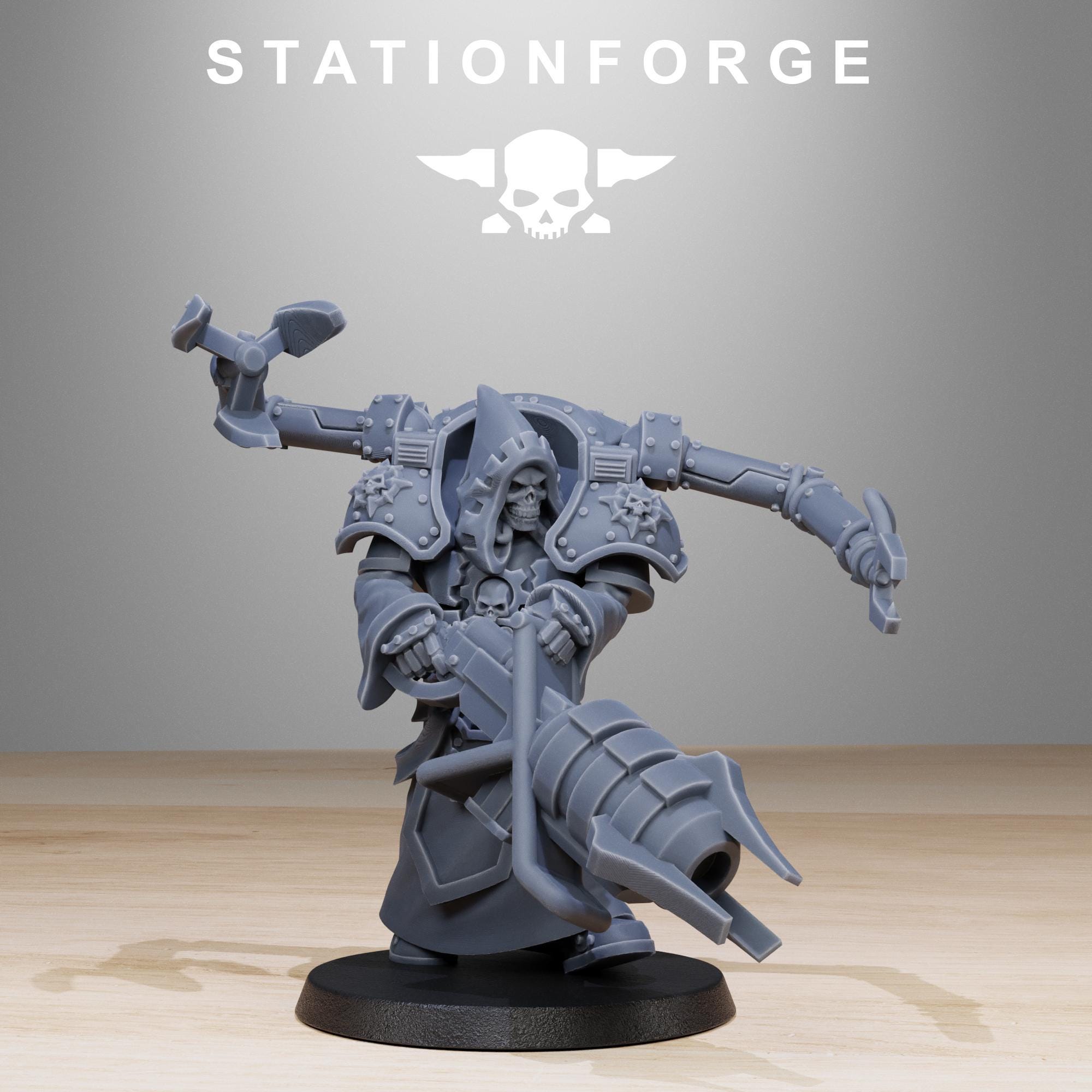 Scavenger Volatiles Infantry from StationForge/10 Tabletop, Wargame Miniatures +Gratis Bases