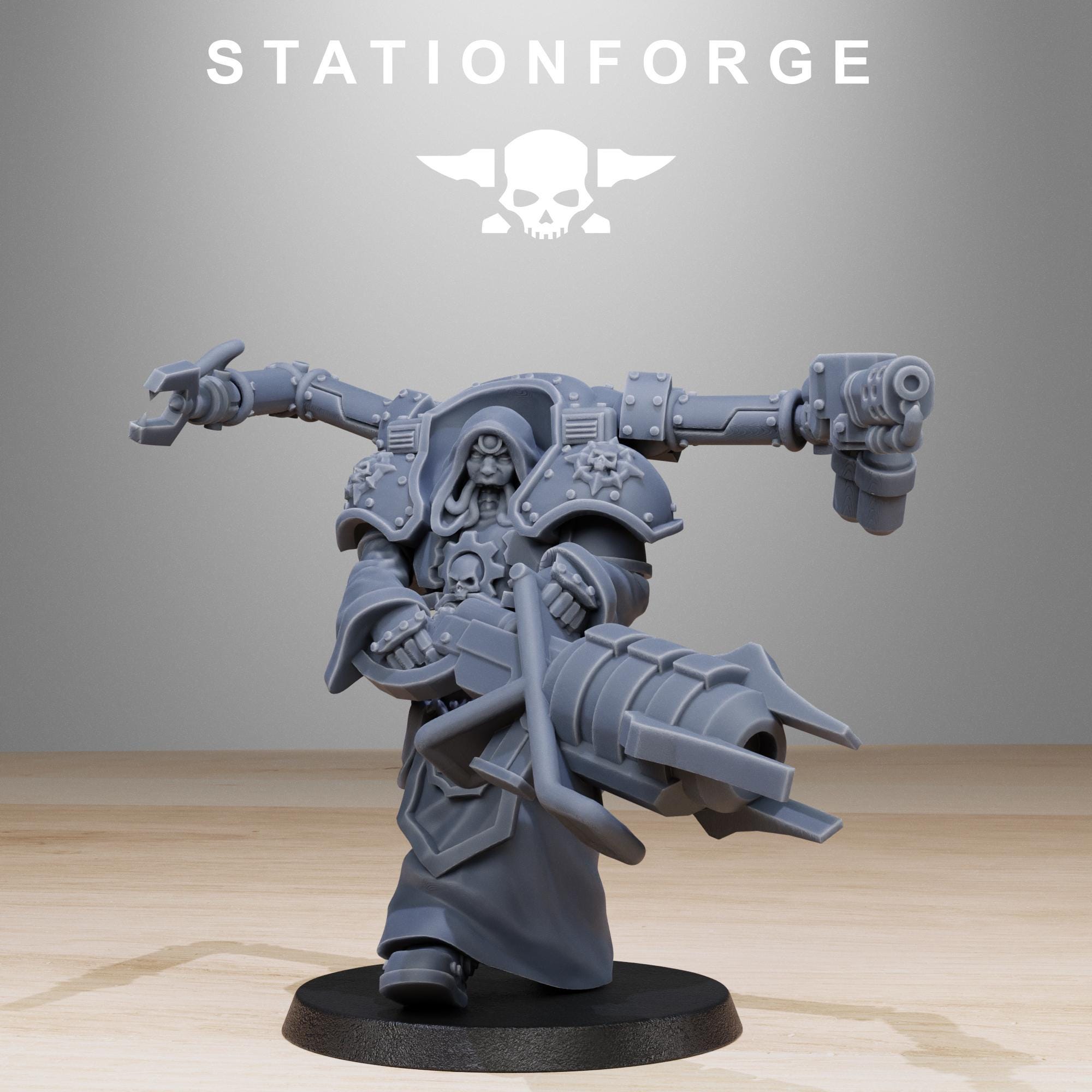Scavenger Volatiles Infantry from StationForge/10 Tabletop, Wargame Miniatures +Gratis Bases