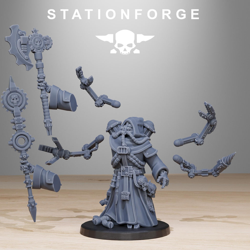 Scavenger SynPriest from StationForge/ Tabletop, Wargame Miniature +Gratis Base