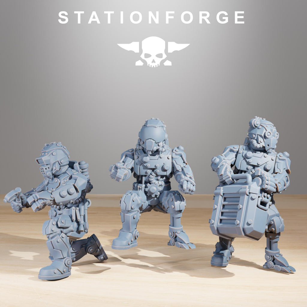 Scavenger Cutlass+ Crew (whole set) from StationForge/ Tabletop, Wargame Miniature +Gratis Base