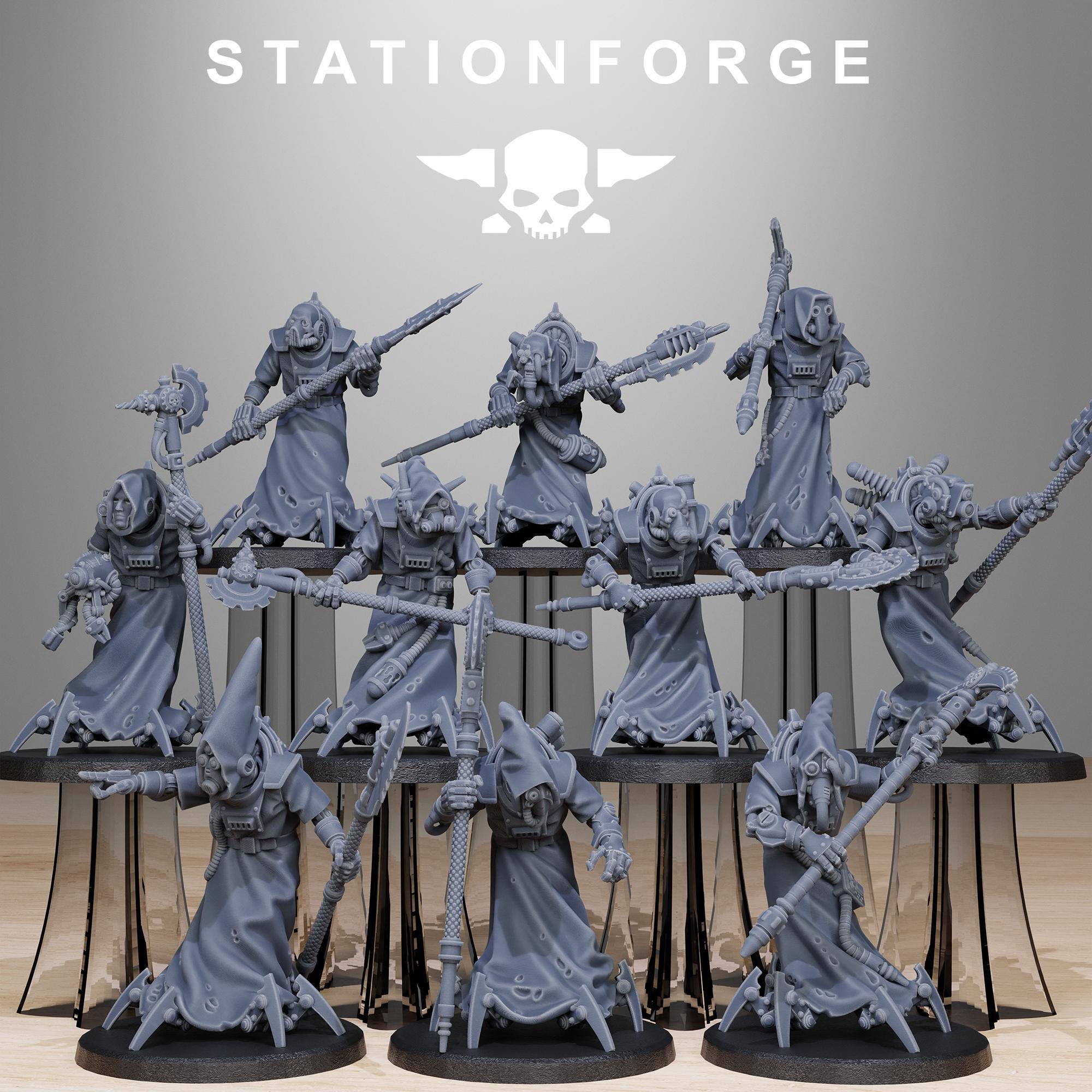 Scavenger Elders from StationForge/10 Miniatures +Gratis Bases