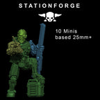 Scavenger Security Patrol from StationForge/10 Miniatures +Gratis Bases