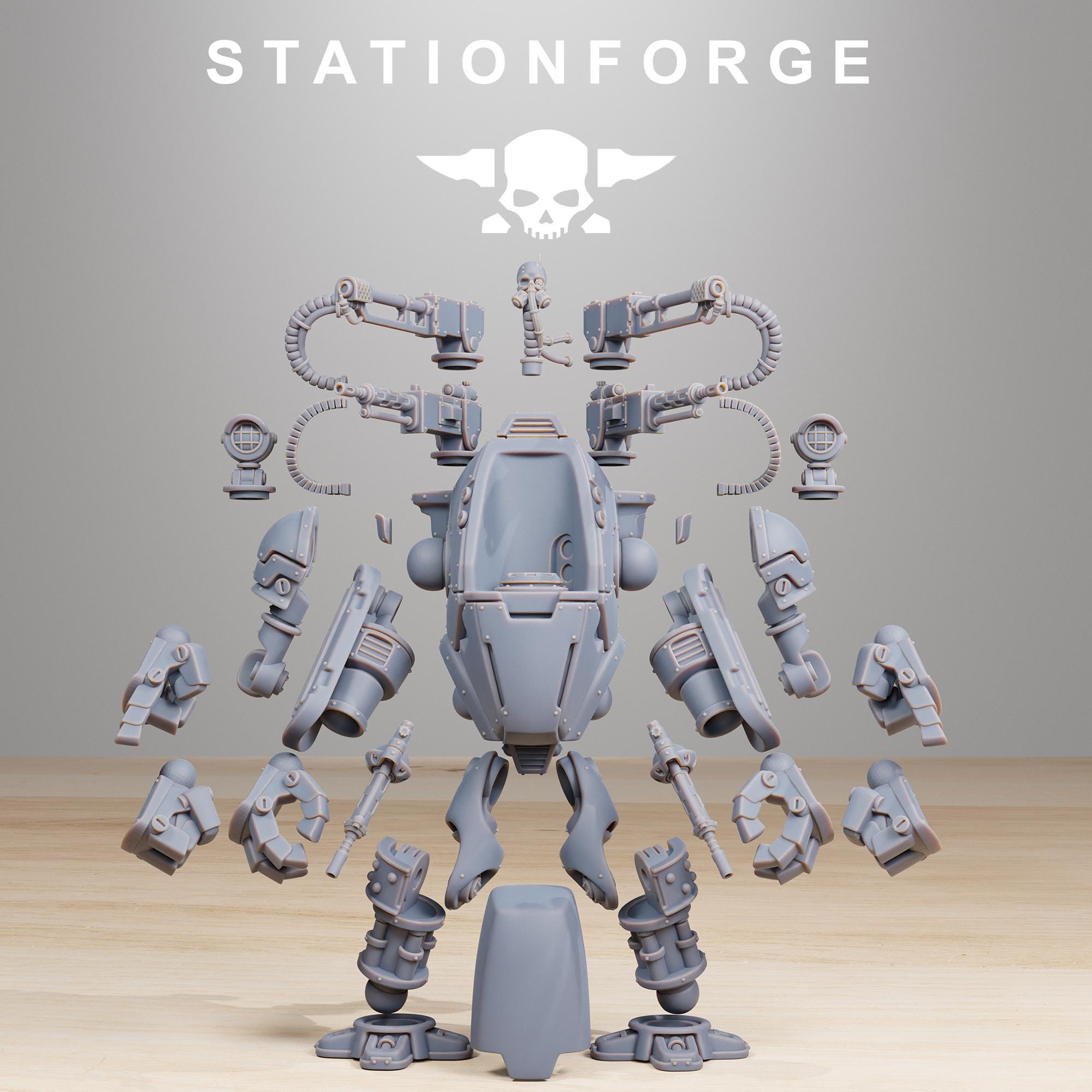 Scavenger Clankers from StationForge/1 Miniature +Gratis Base