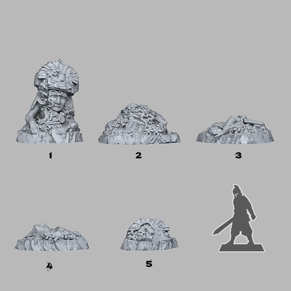 Aztec Ruins from Fantastic Plants And Rocks /5 Miniatures