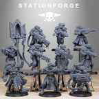 Vodalites Brotherhood from StationForge/10 Miniatures +Gratis Bases