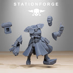Vodalites Brotherhood from StationForge/10 Miniatures +Gratis Bases