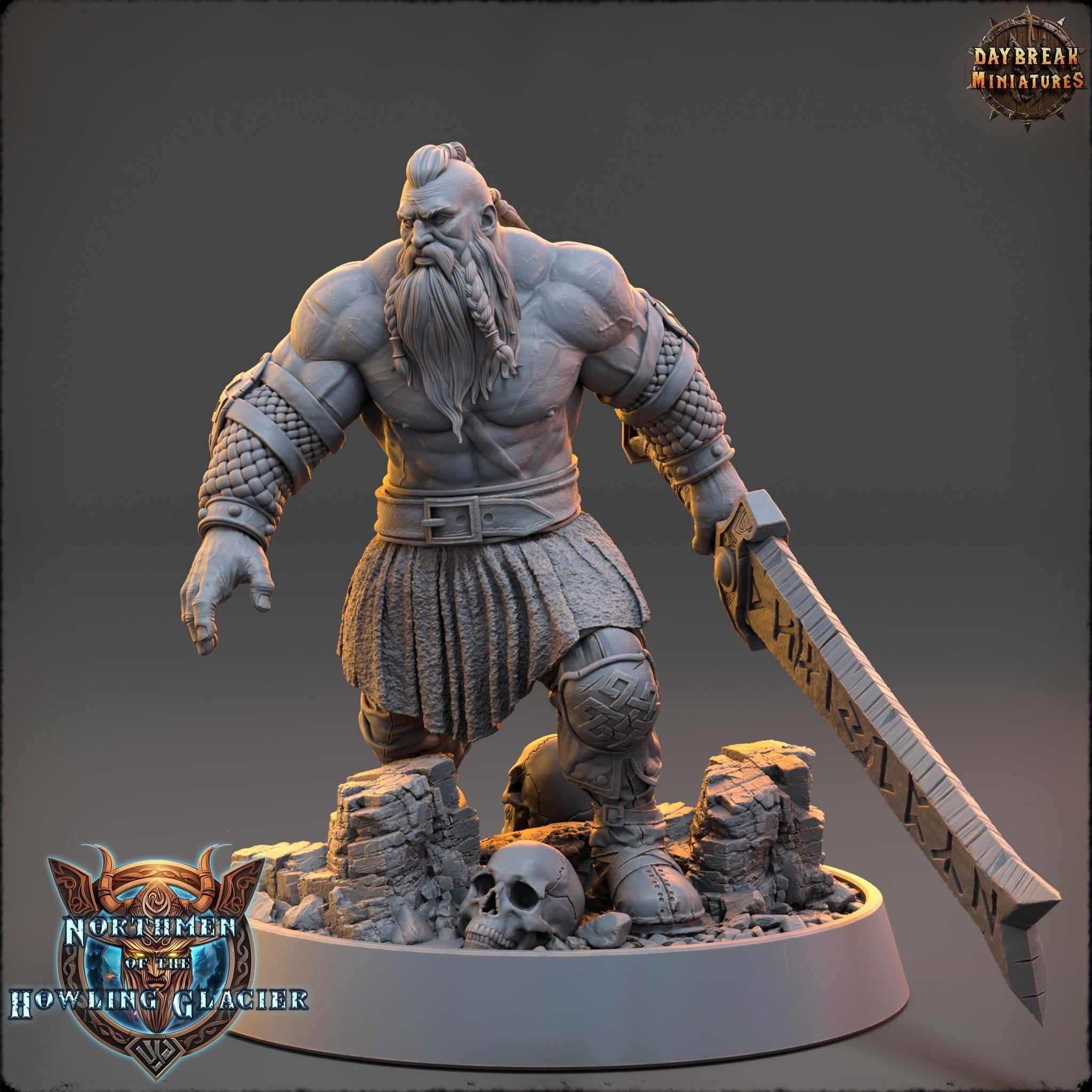 Rogur Red from Daybreak Miniatures/Wargame Miniature+ Base