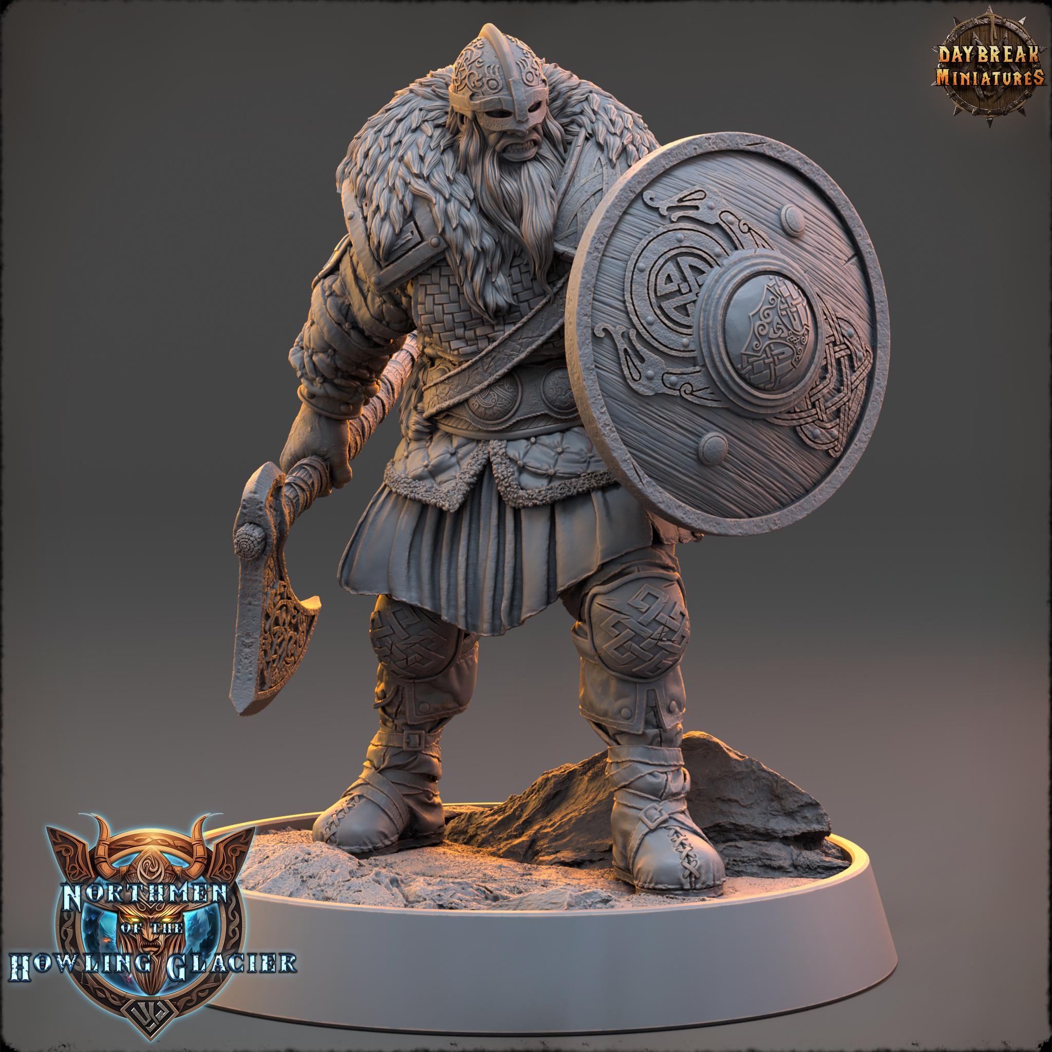 Einar Bloodaxe from Daybreak Miniatures/Wargame Miniature+ Base