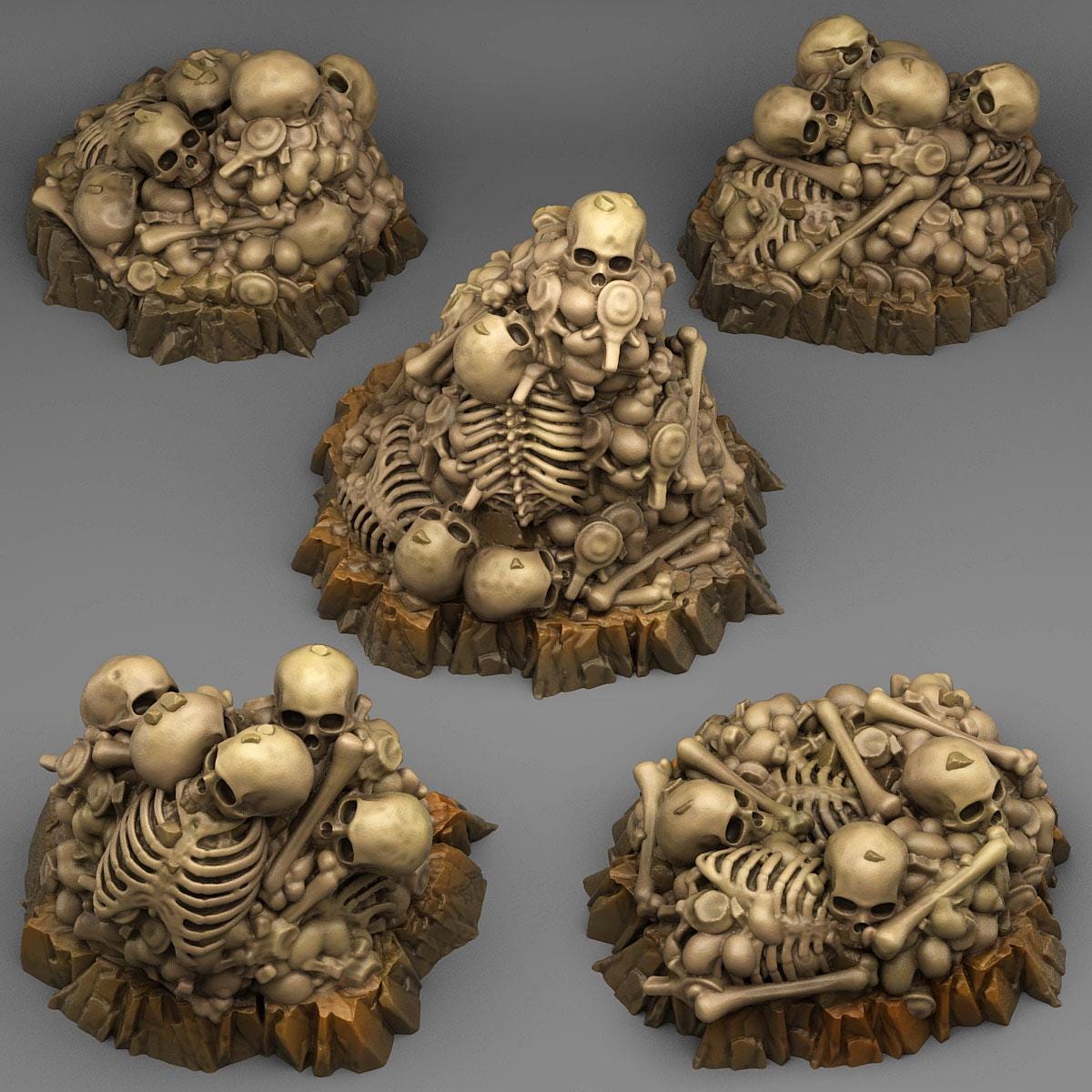 Lost Bones from Fantastic Plants And Rocks /5 Miniatures