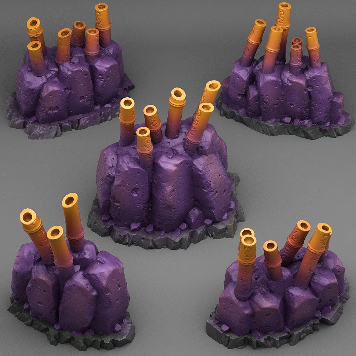 Poisonous Enchanted Bamboos from Fantastic Plants And Rocks /5 Miniatures