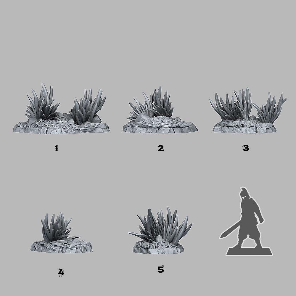Wild Grass from Fantastic Plants And Rocks /5 Miniatures