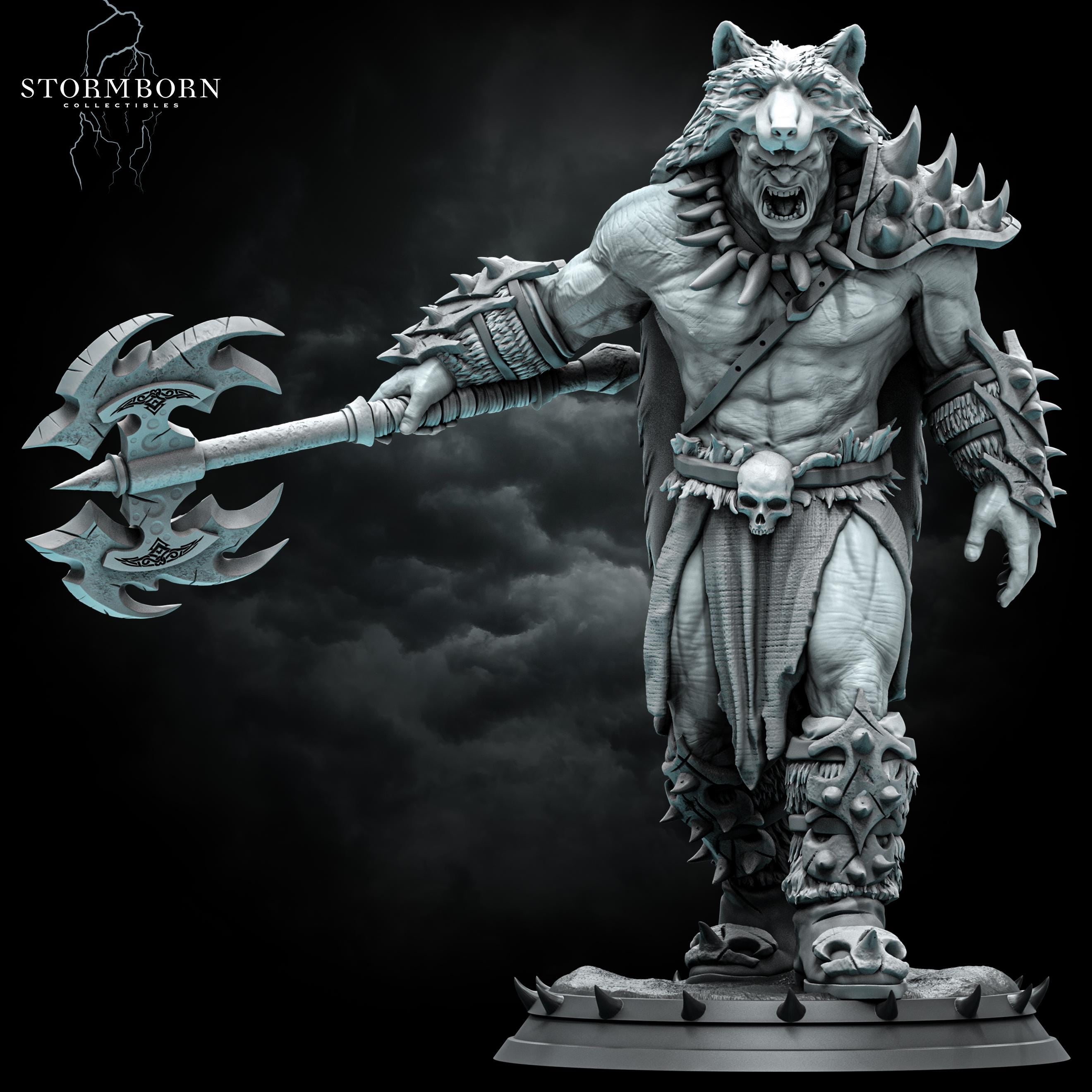Ushnar, The Ruthless from Stormborn Collectibles, Wargame Miniature+ Gratis Base