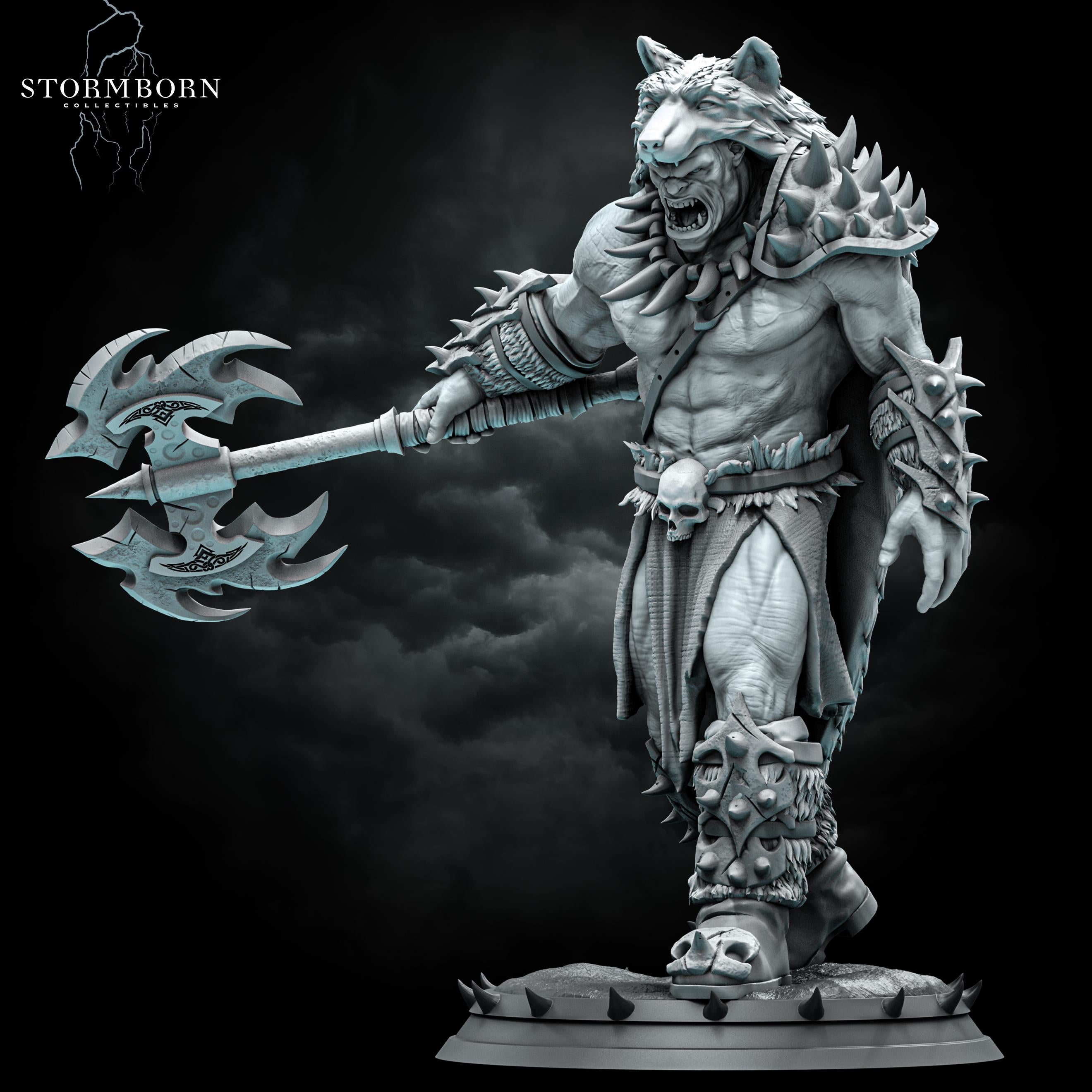 Ushnar, The Ruthless from Stormborn Collectibles, Wargame Miniature+ Gratis Base