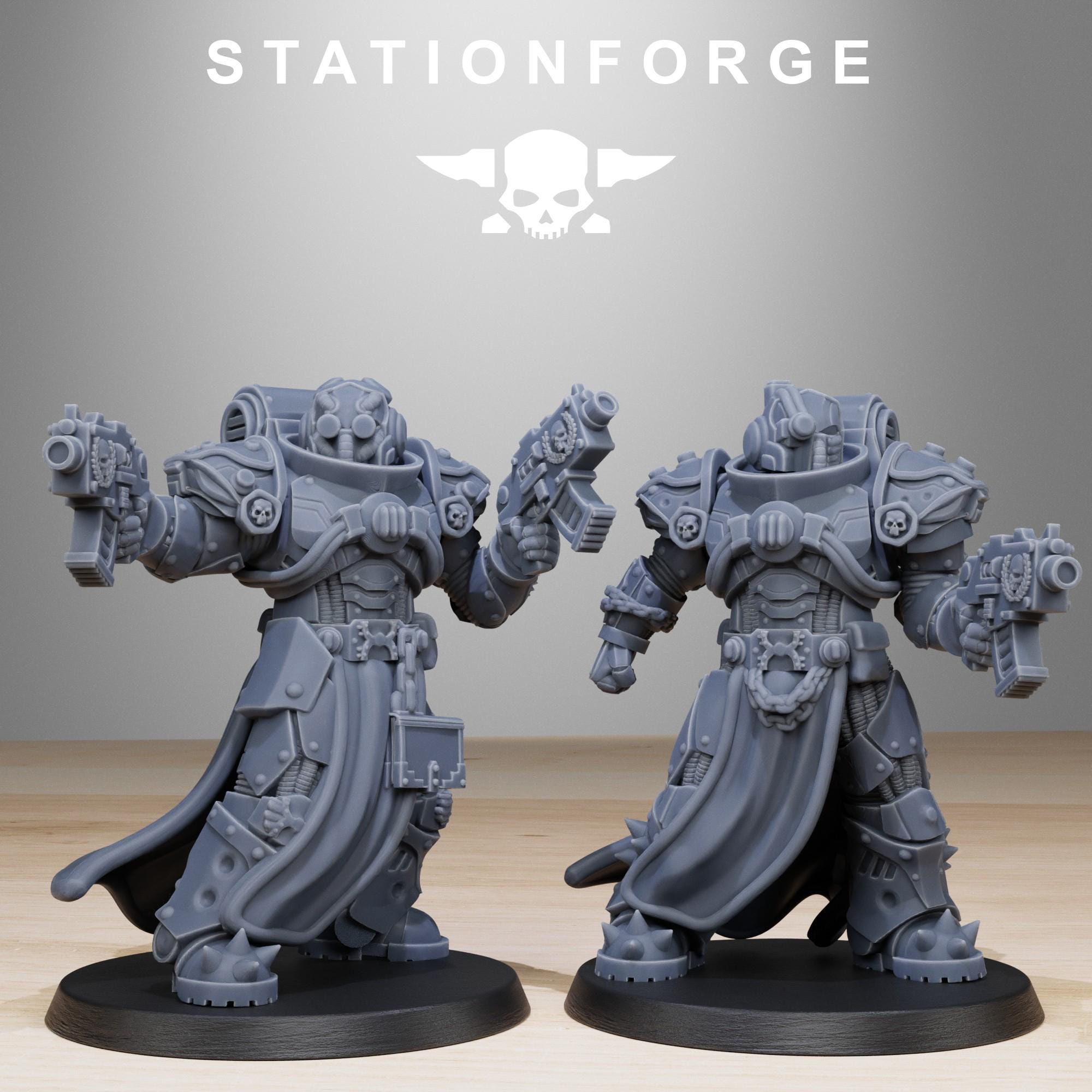 Socratis Militants from StationForge/10 Miniatures +Gratis Bases