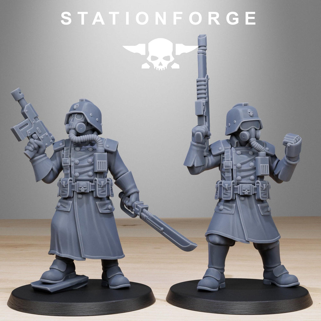 GrimGuard Militants from StationForge/10 Miniatures +Gratis Bases