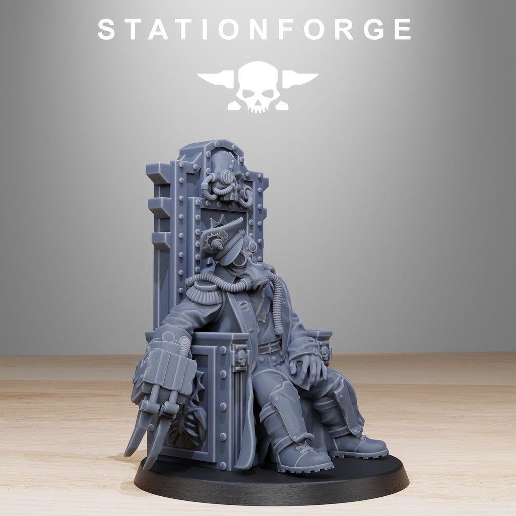 GrimGuard The Fallen Officer from StationForge/Tabletop, Wargame Miniature +Gratis Base