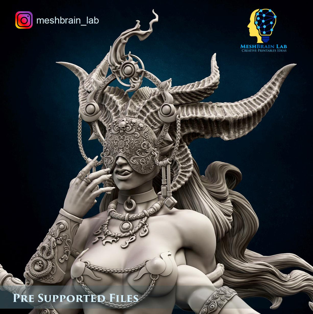 Great Demon of Hedonism / Game scale & 120mm scale from MeshBrainLab/Wargame Miniature+ Gratis Base