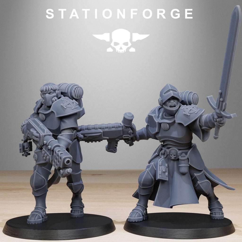 Vodalites Brotherhood from StationForge/10 Miniatures +Gratis Bases
