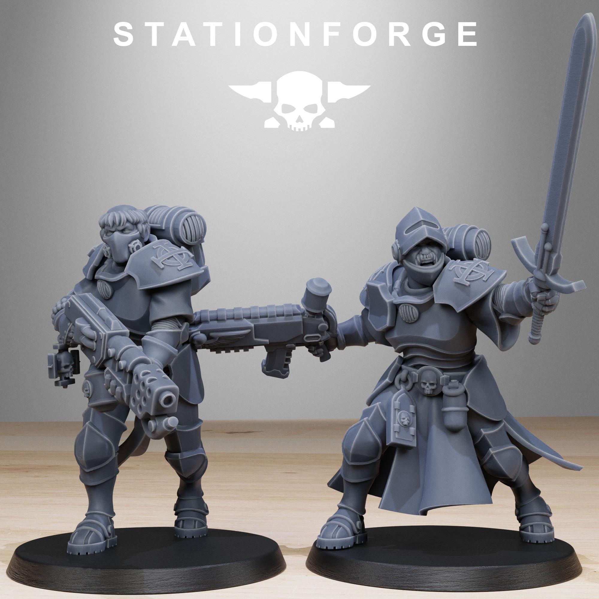Vodalites Brotherhood from StationForge/10 Miniatures +Gratis Bases