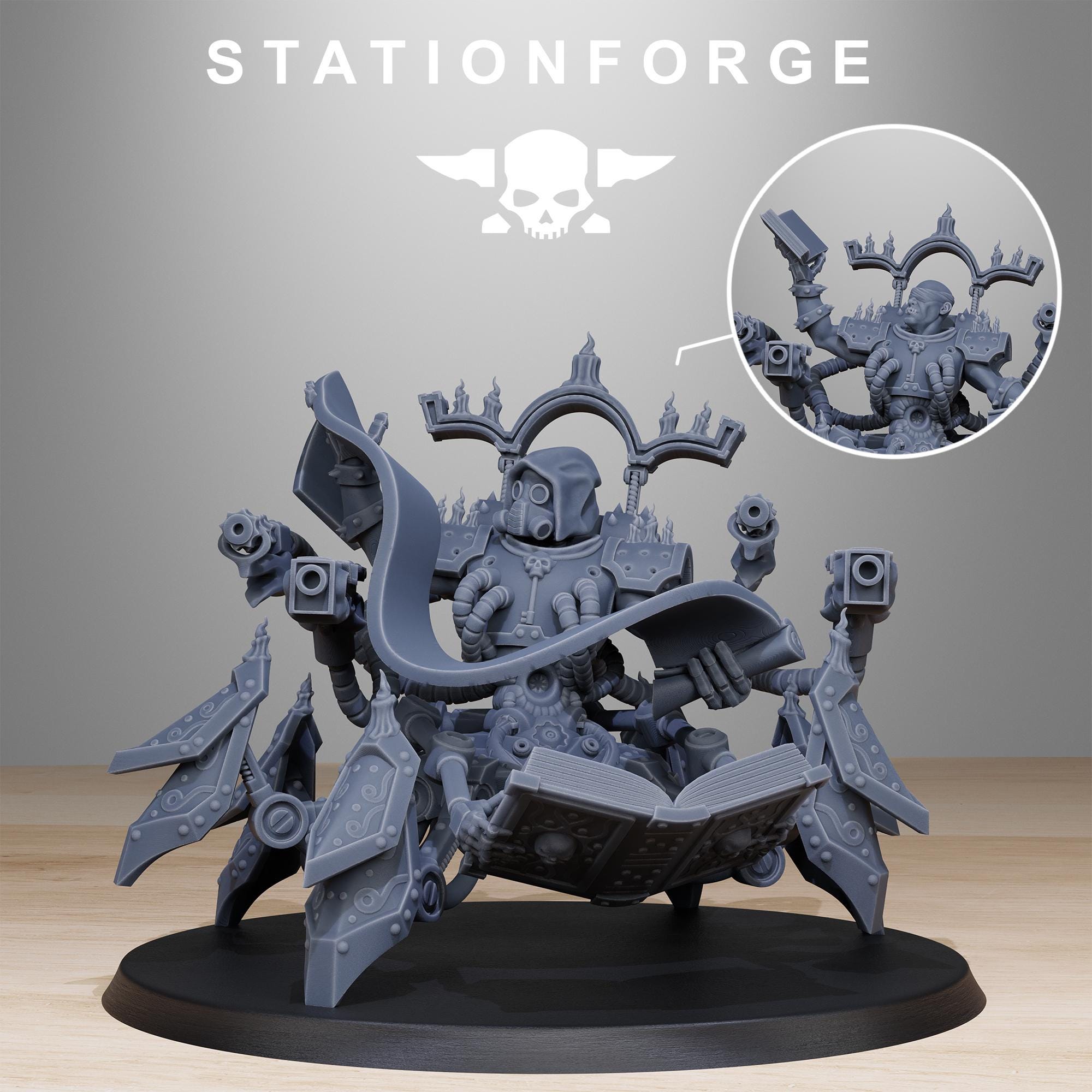 Scavenger Librarian from StationForge/ Miniature +Gratis Base
