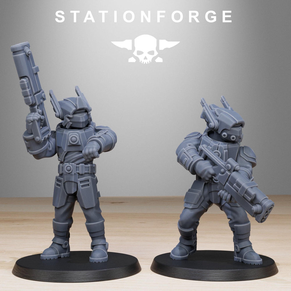 Tarion Assault Squad from StationForge/10 Miniatures +Gratis Bases