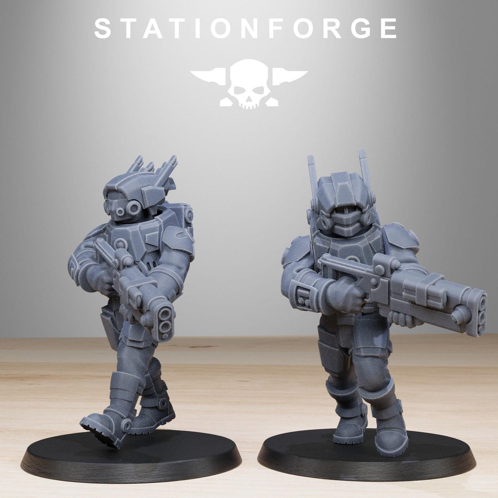 Tarion Assault Squad from StationForge/10 Miniatures +Gratis Bases