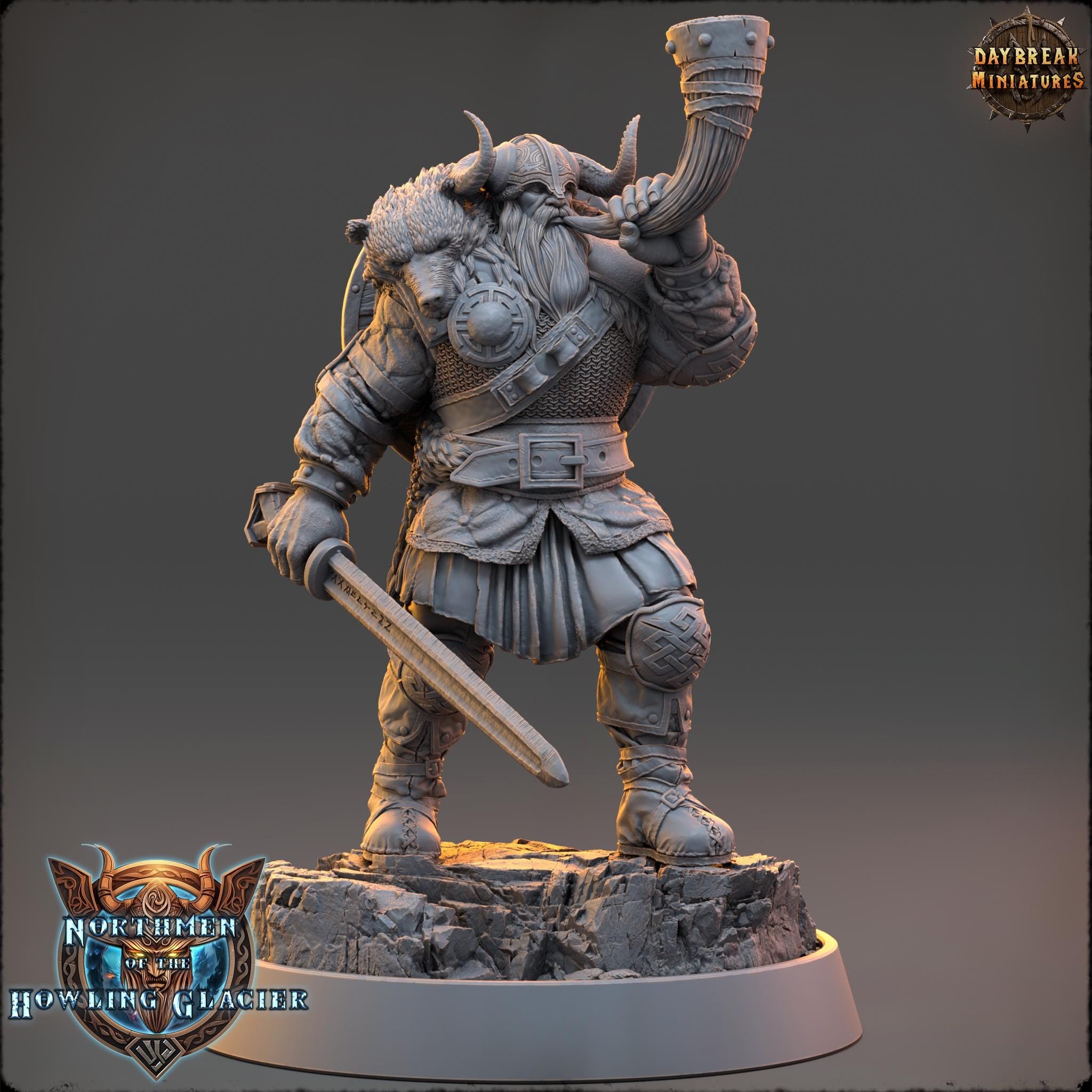 Harald Hornblower from Daybreak Miniatures/Wargame Miniature+ Base