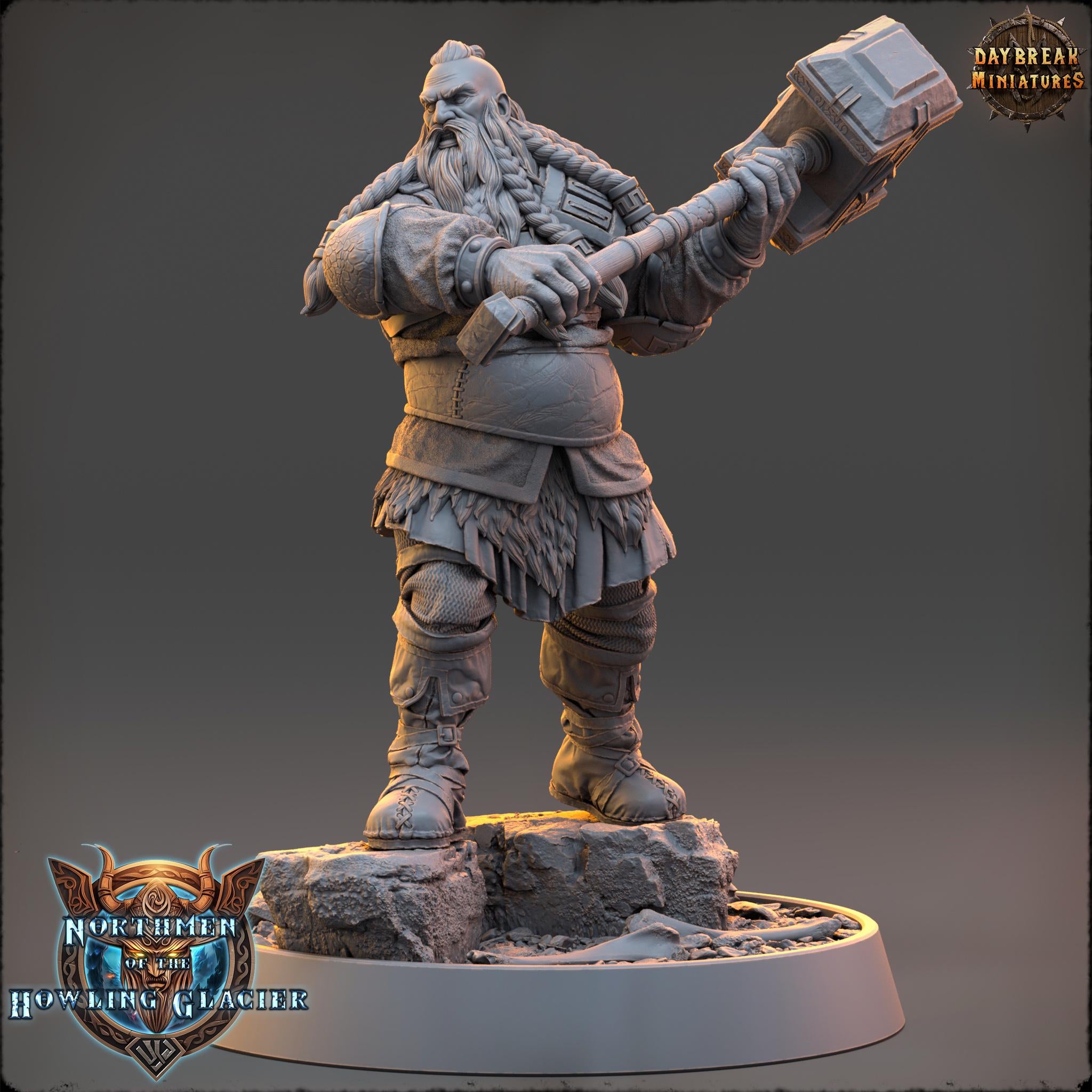 Holgrim Broadneck from Daybreak Miniatures/Wargame Miniature+ Base