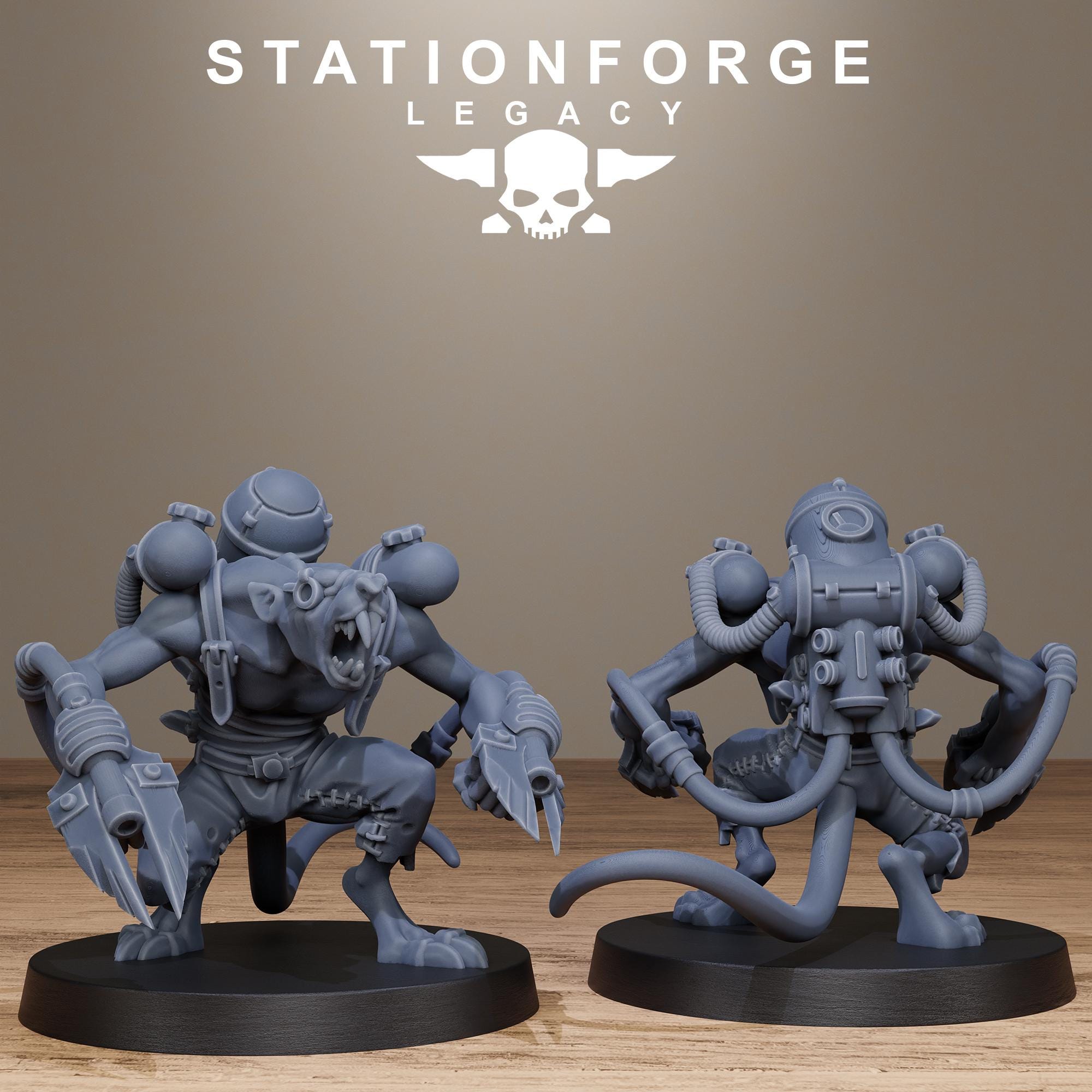 Rotfang Infantry from StationForgeLegacy/10 Miniatures +Gratis Bases