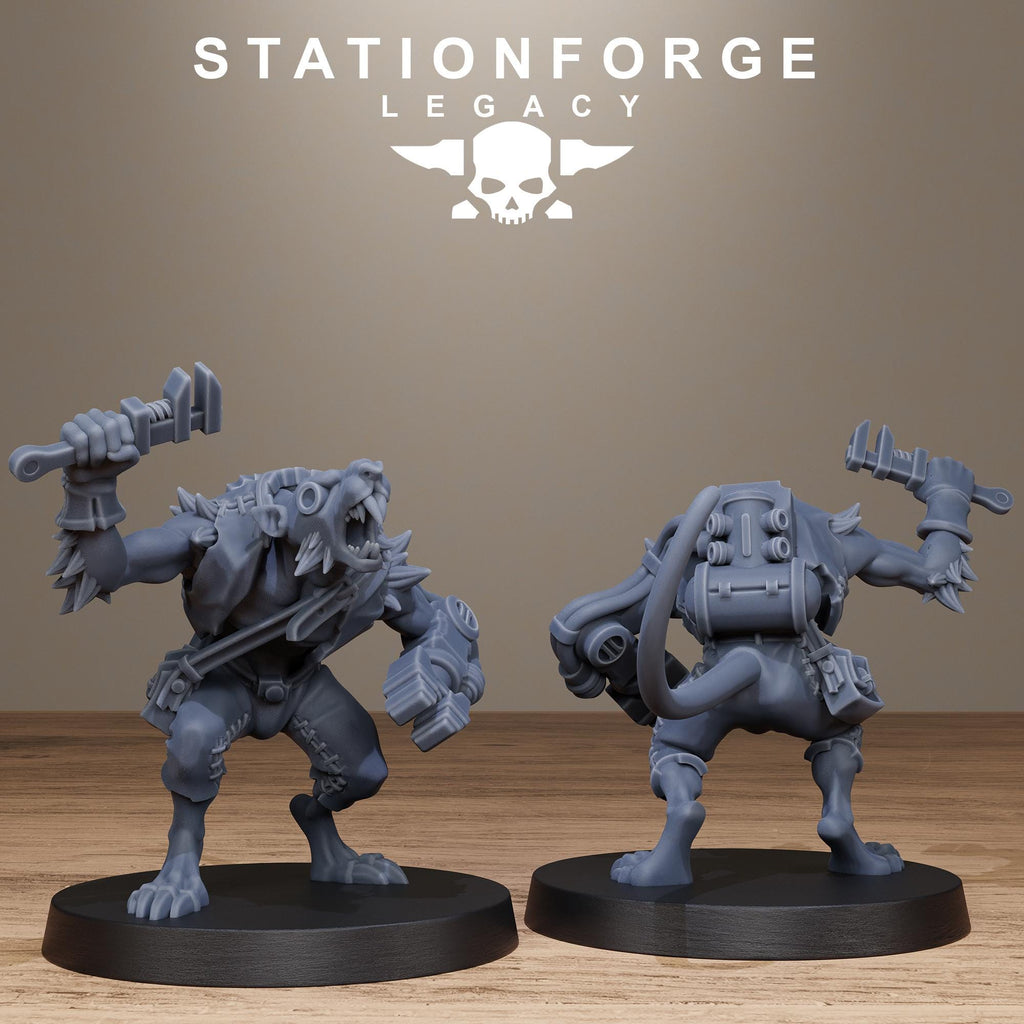 Rotfang Infantry from StationForgeLegacy/10 Miniatures +Gratis Bases