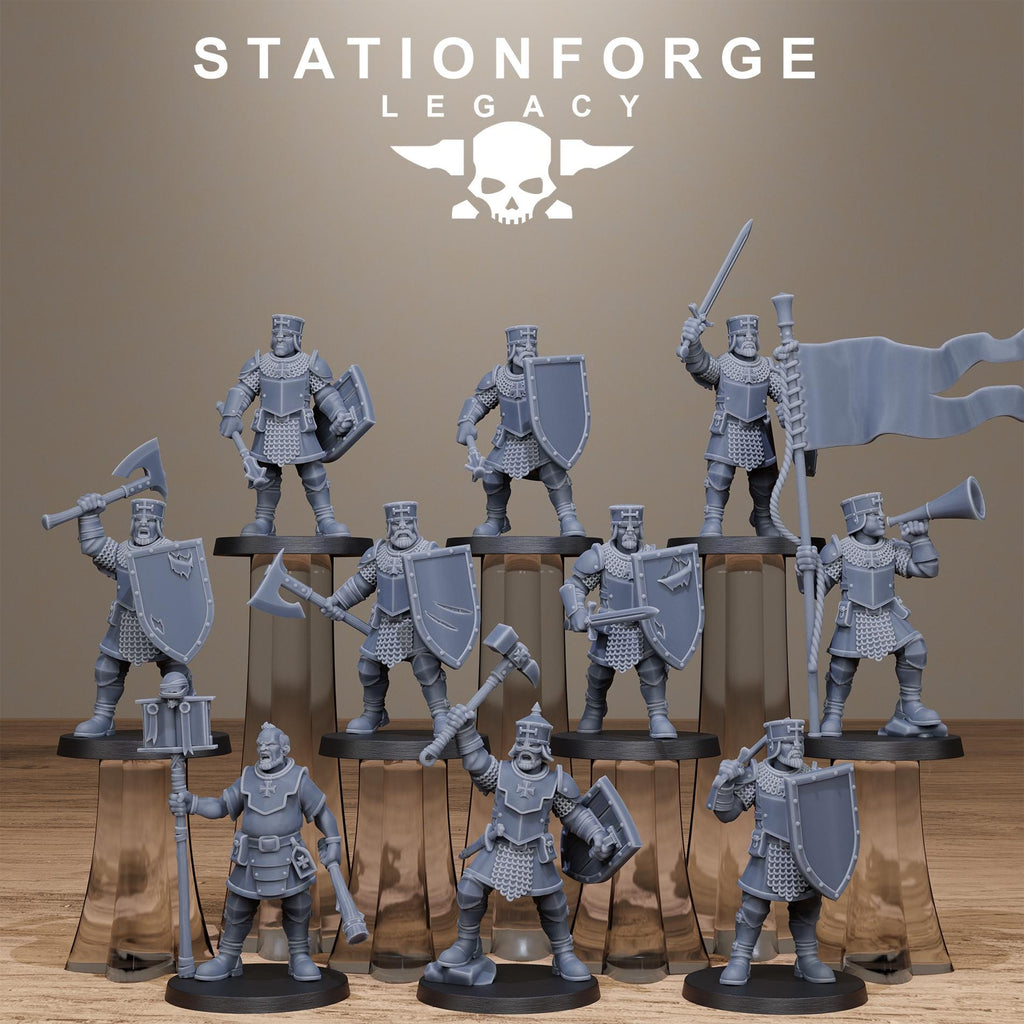 Thorncrest Infantry from StationForgeLegacy/10 Miniatures +Gratis Bases