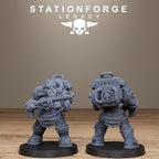 Ironvale infantry from StationForgeLegacy/10 Miniatures +Gratis Bases