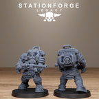 Ironvale infantry from StationForgeLegacy/10 Miniatures +Gratis Bases