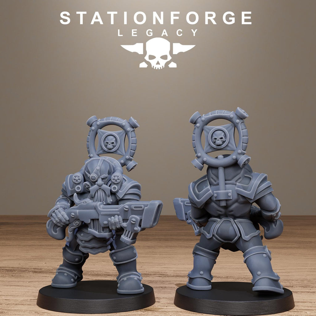 Ironvale infantry from StationForgeLegacy/10 Miniatures +Gratis Bases