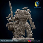 Harald Wutan- Empire Marines Sons of the Aesir Chapter Lord from MeshBrainLab/Wargame Miniature+ Gratis Base