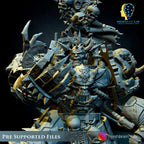 Chaos Terminator Lord from MeshBrainLab/Wargame Miniature+ Gratis Base