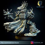 Chaos Terminator Lord from MeshBrainLab/Wargame Miniature+ Gratis Base
