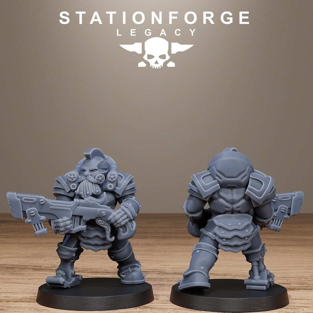 Ironvale infantry from StationForgeLegacy/10 Miniatures +Gratis Bases
