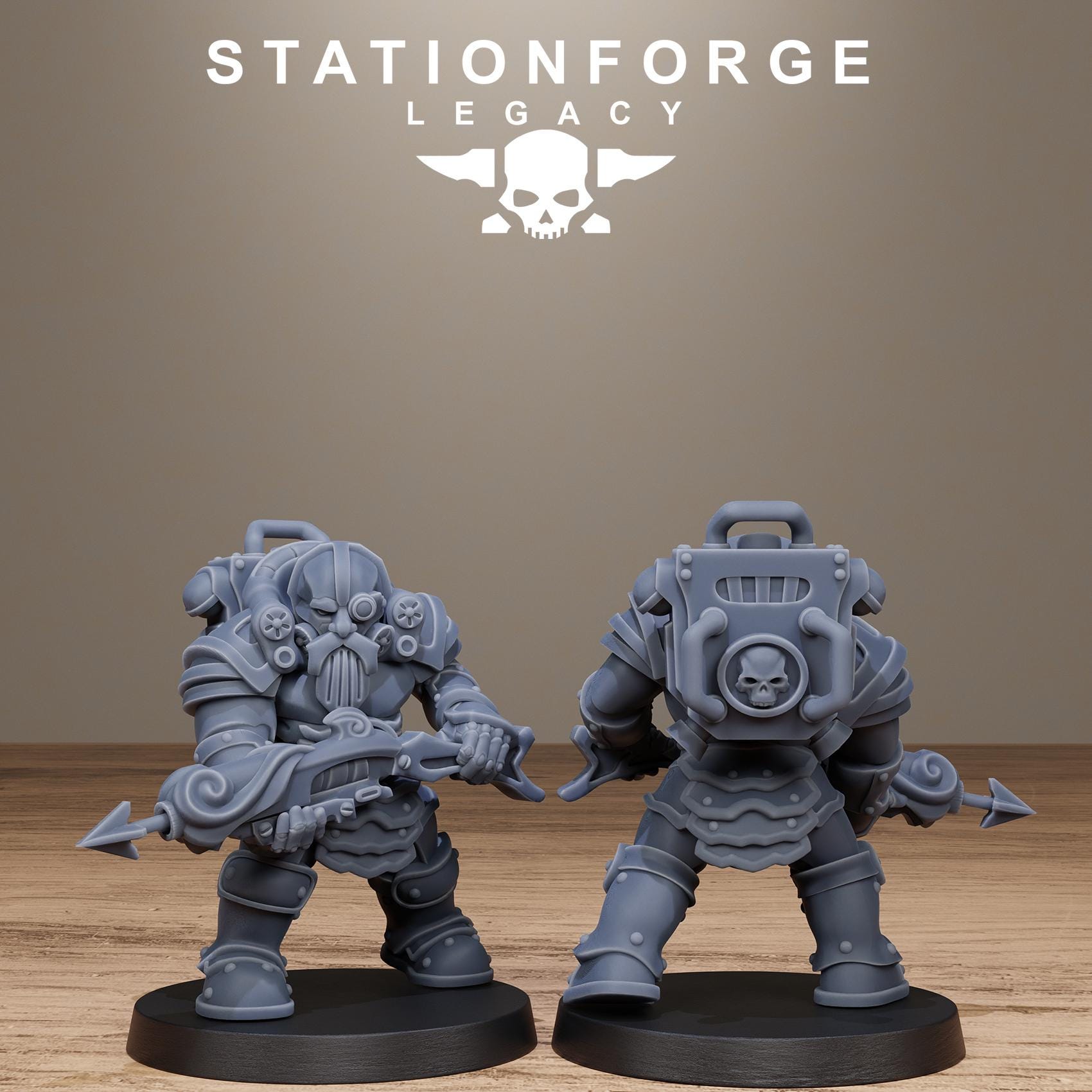 Ironvale infantry from StationForgeLegacy/10 Miniatures +Gratis Bases