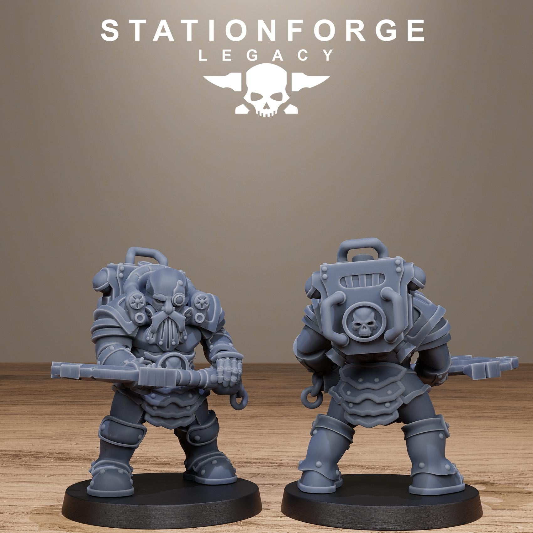 Ironvale infantry from StationForgeLegacy/10 Miniatures +Gratis Bases