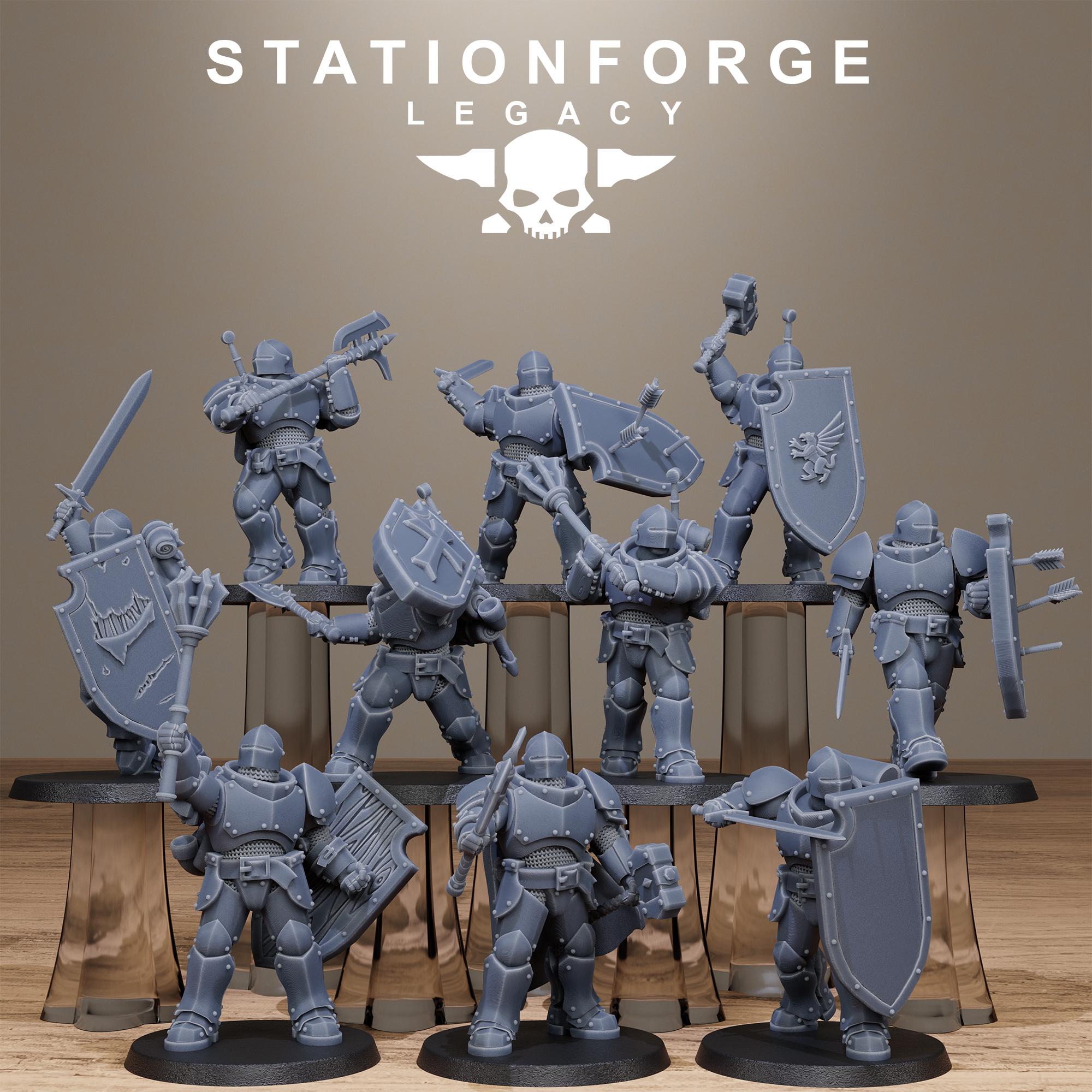 Solaris Infantry from StationForgeLegacy/10 Miniatures +Gratis Bases
