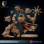 Chaos Terminator Lord from MeshBrainLab/Wargame Miniature+ Gratis Base