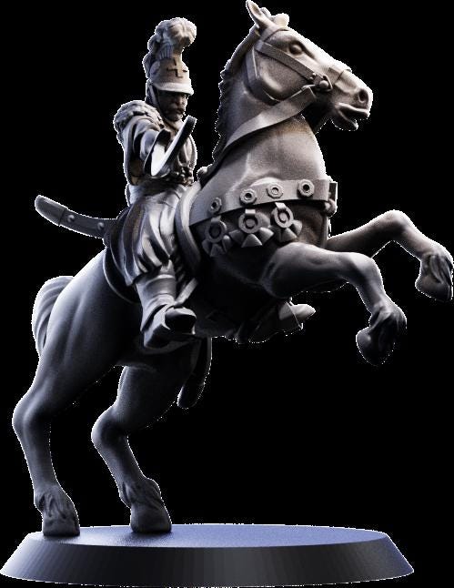 Theodoros Kolokotronis from Across the Realms, Wargame Miniature+ Gratis Base