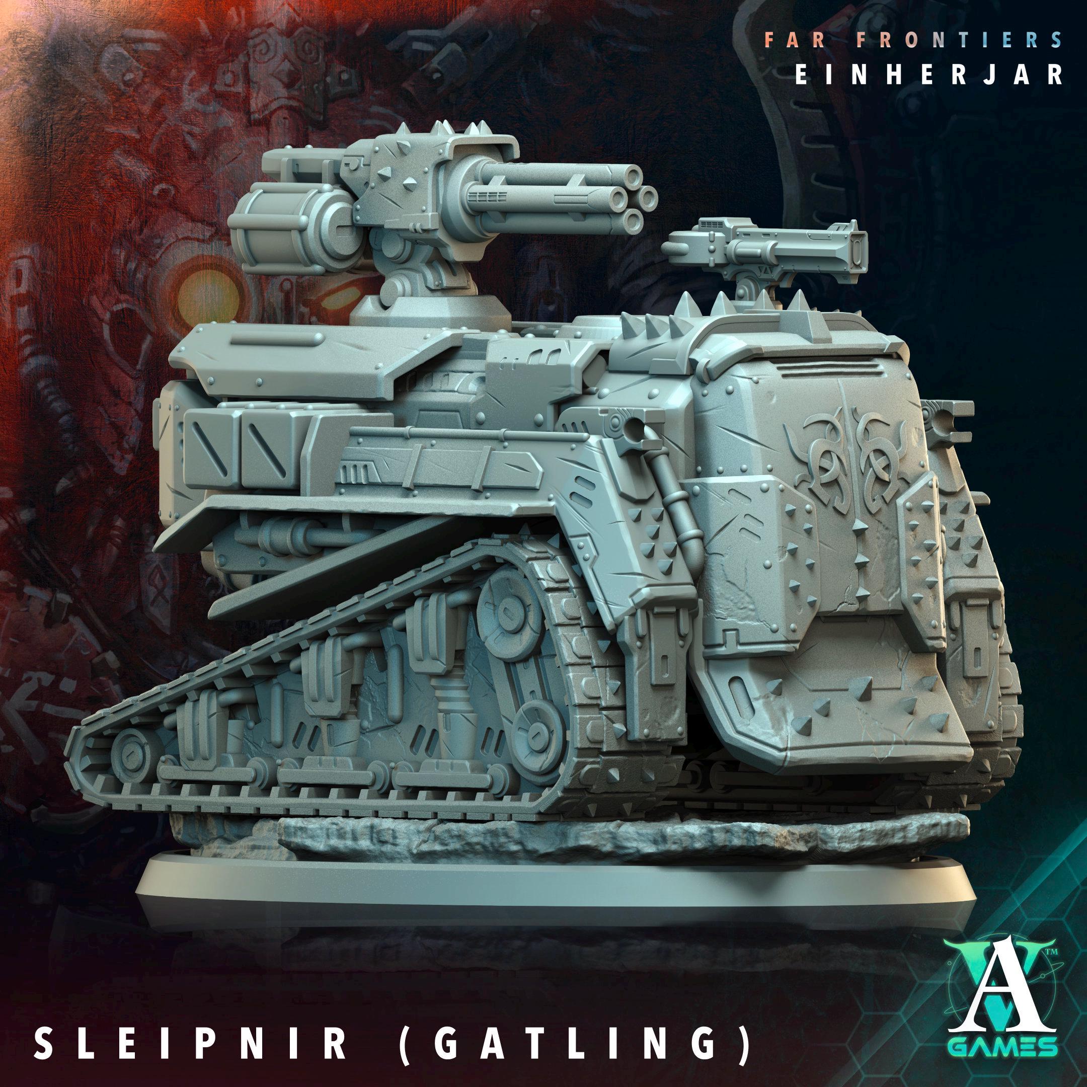 Sleipnir from ArchvillainGames, Wargame/ Tabletop Miniature with Base