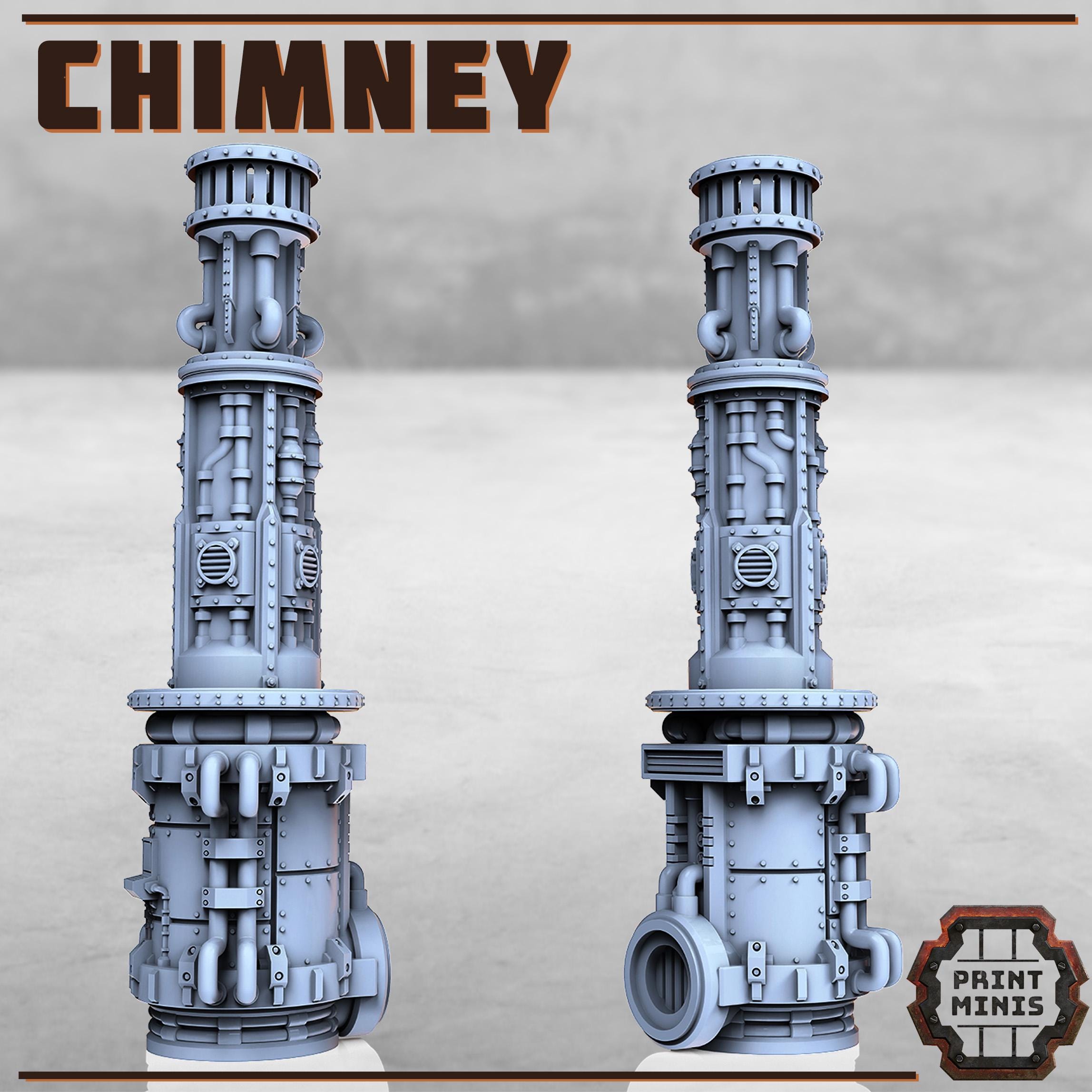 Industrial Chimney from PrintMinis/ Wargame, Tabletop Miniatur