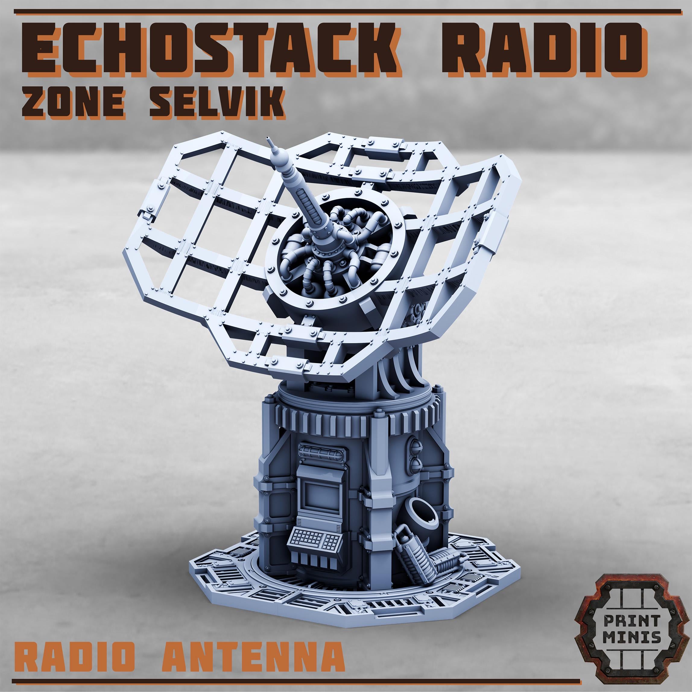 Echostack Radio - Zone Selvik from PrintMinis/ Wargame, Tabletop Miniatur