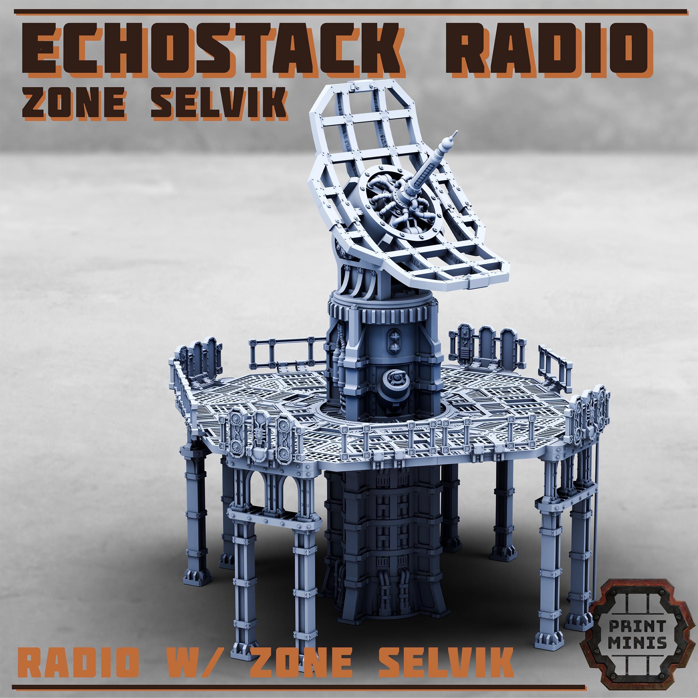 Echostack Radio - Zone Selvik from PrintMinis/ Wargame, Tabletop Miniatur