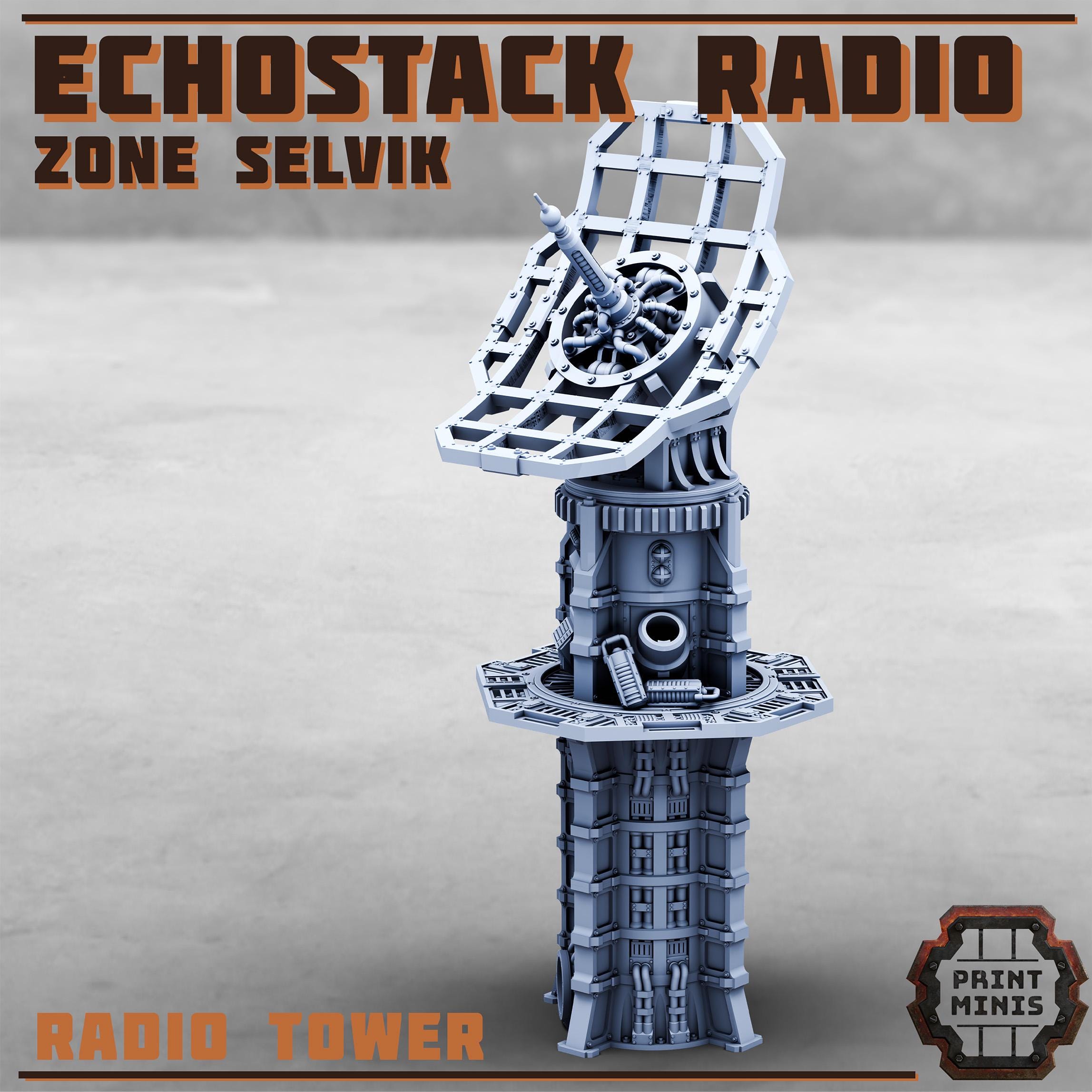 Echostack Radio - Zone Selvik from PrintMinis/ Wargame, Tabletop Miniatur