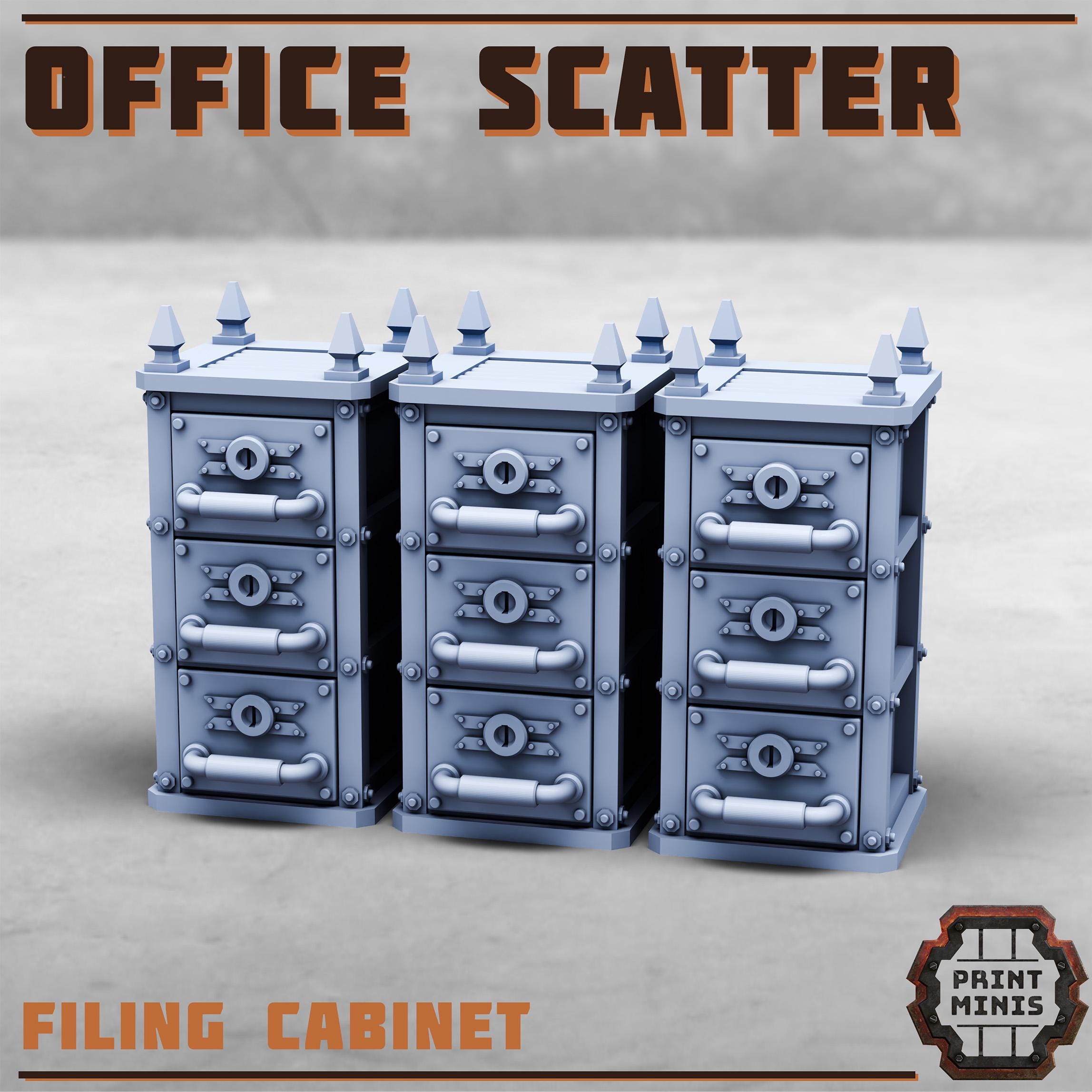 Office Scatter full Set from PrintMinis/ Wargame, Tabletop Miniatur