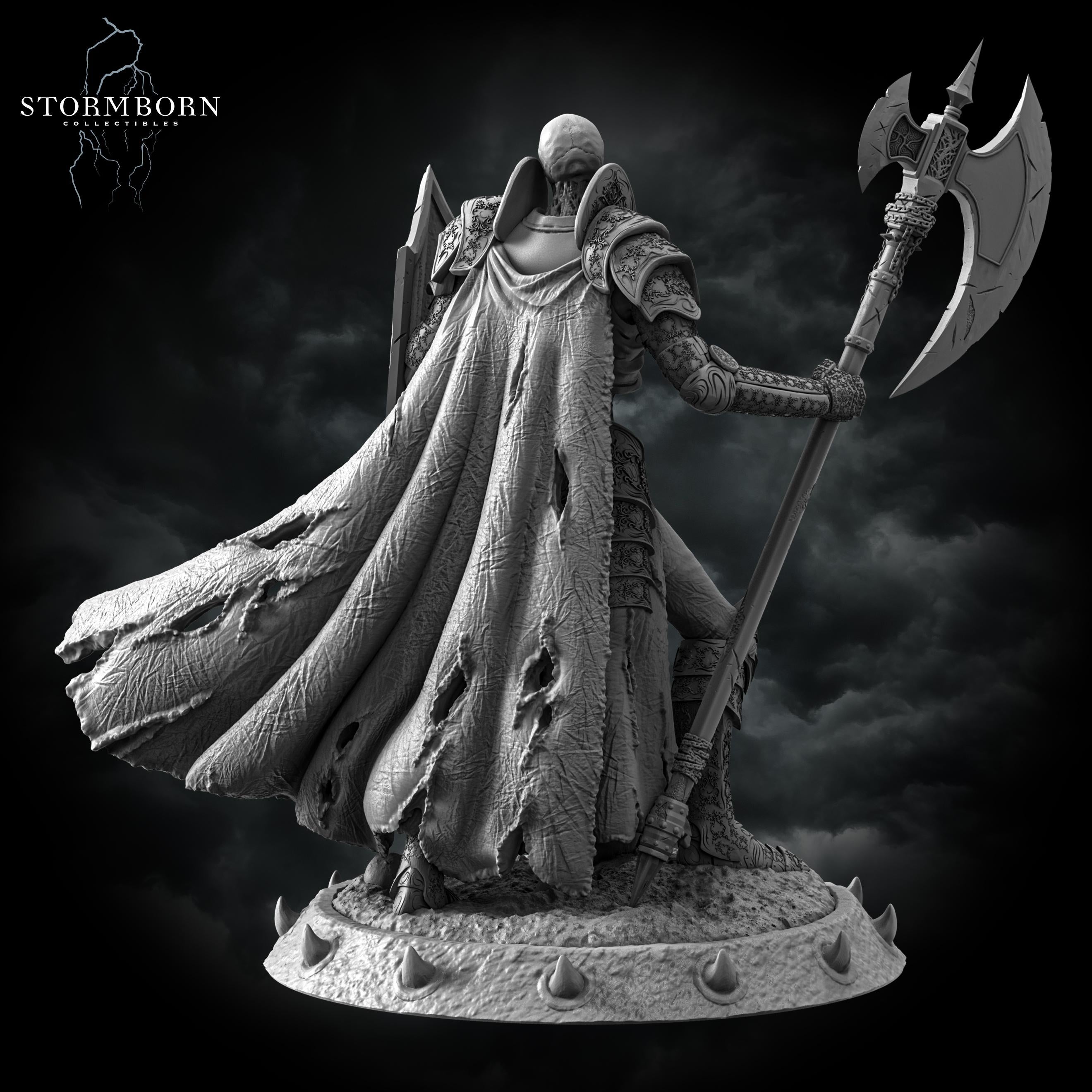 Skeleton Commander from Stormborn Collectibles, Wargame Miniature+ Gratis Base